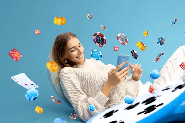 OKPK — A high-class gaming experience without limits A woman in a luxurious green gown next to an ornate roulette wheel, capturing the upscale casino mood of OKPK.